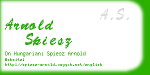 arnold spiesz business card